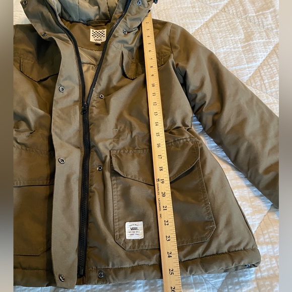 Vans Women’s Brown Winter Ski Jacket Coat Cinched  Waist Hooded Size: M - Picture 7 of 12